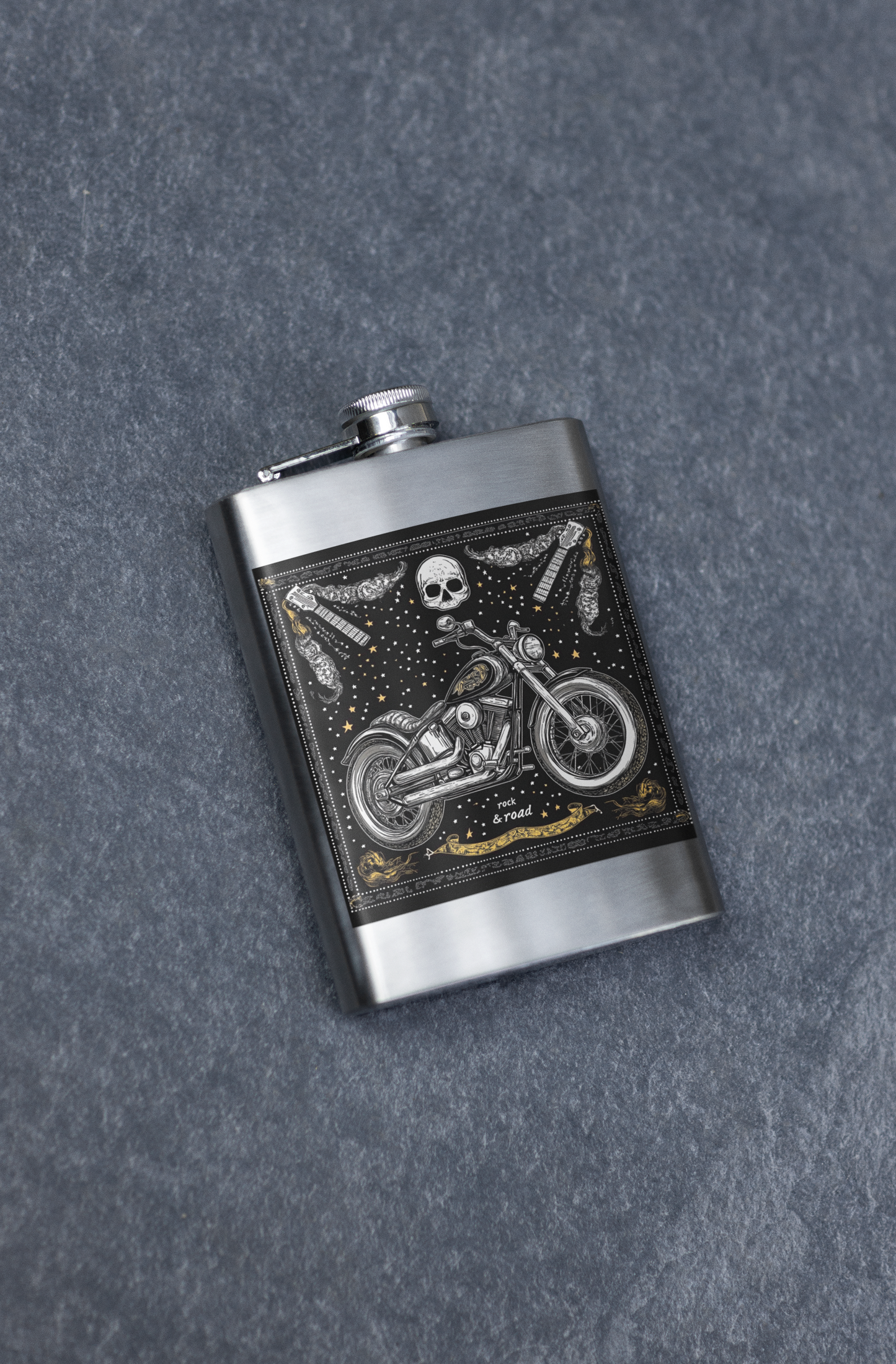 Road Reaper Stainless Steel Flask, 6oz