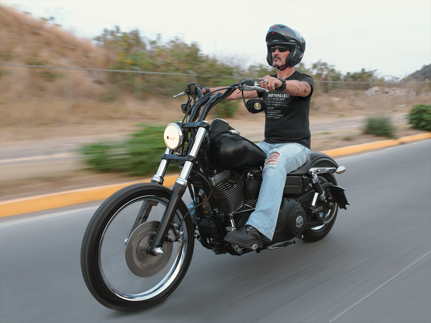 Motorcycle Dictionary T-Shirt (Happiness Can Be Bought)